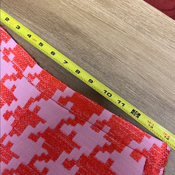Stylish Pink and Red Jcrew brand Houndstooth Skirt - Picture 5 of 9